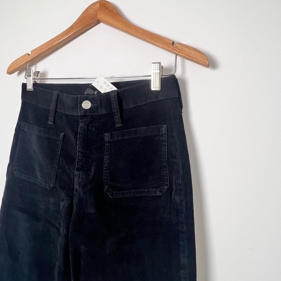 NEW J.Crew Black Sailor Slim Wide Stretch Corduroy Classic Preppy Pants Size 25P - Picture 4 of 11